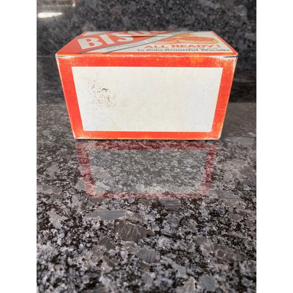 Vintage Bisquick Recipe Metal Tin Box Holder - Picture 7 of 11